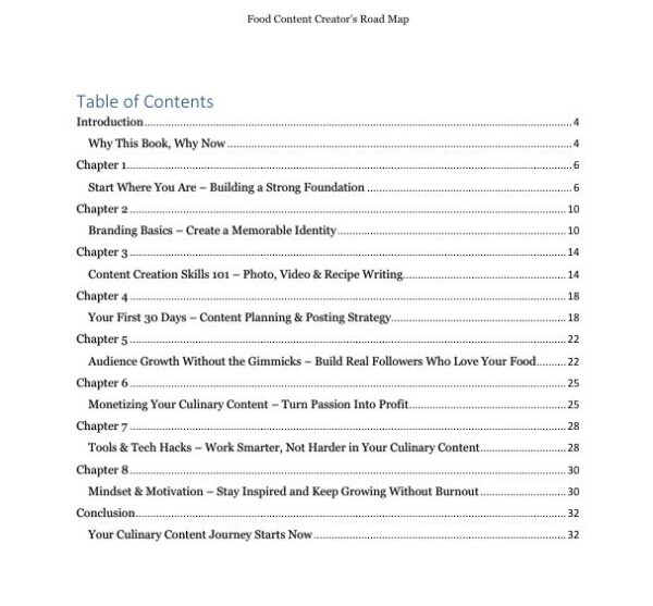 Food Content Creator's Roadmap - Image 3